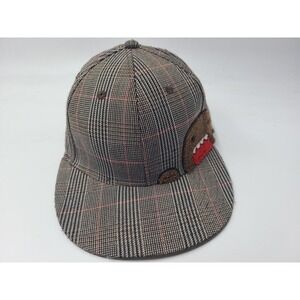 Domo-Kun Flex Fitted‎ (Seems S-M) Hat Cap Cartoon Anime Japan NHK Mascot Brown